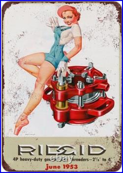 100 Random Vintage Metal Tin Signs Retro Plaque Garage Bar Customization Decor