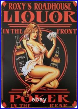 100 Random Vintage Metal Tin Signs Retro Plaque Garage Bar Customization Decor