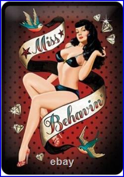 100 Random Vintage Metal Tin Signs Retro Plaque Garage Bar Customization Decor