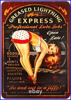 100 Random Vintage Metal Tin Signs Retro Plaque Garage Bar Customization Decor