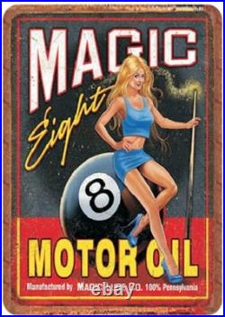 100 Random Vintage Metal Tin Signs Retro Plaque Garage Bar Customization Decor