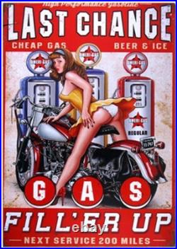 100 Random Vintage Metal Tin Signs Retro Plaque Garage Bar Customization Decor