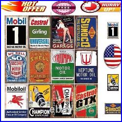 12 Retro Vintage Gas and Oil Signs Perfect for Man Caves, Bars, and Garages 12 Retro Vintage Gas and Oil Signs Perfect for Man Caves, Bars, and Garages
