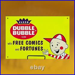 12x8 Vintage 1932 Dubble Bubble Gum Porcelain Advertising Heavy Metal Sign Food