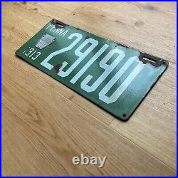1913 Pennsylvania license plate 29190 porcelain with tab Ford Model T Chevy