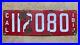 1914_California_license_plate_112080_porcelain_white_on_red_first_year_patina_01_qh
