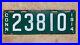 1914_Connecticut_license_plate_23810_porcelain_white_on_green_01_aixu