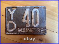 1935 Maine license plate 40