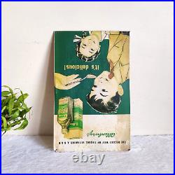 1940s Vintage Allenburys Haliborange Vitamin Tonic Advertising Metal Sign TS157