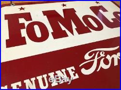 1950-60s Vintage Ford Parts FoMoCo Genuine Parts double-sided metal sign