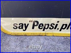 1960s Stout Sign Co Pepsi Metal Chalkboard Say pepsi, Please Vintage Original