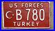 1963_US_Forces_in_Turkey_license_plate_B_780_white_on_red_embossed_crescent_star_01_st