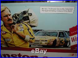 1982 Nascar Racing 3x5 vintage Winston Metal sign #3 Dale Earnhardt Wrangler car