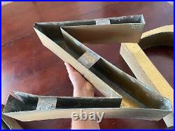 1985 Vintage 16 Metal Letters from The Chicago Hilton AND Towers Sign
