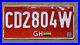 1990s_Ghana_license_plate_CD_2804_W_white_on_red_embossed_Africa_diplomatic_01_qx