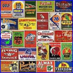 24 Pieces Reproduced Vintage Style Garage Tin Signs, Nostalgic Decor for Man Cav 24 Pieces Reproduced Vintage Style Garage Tin Signs, Nostalgic Decor for Man Cav