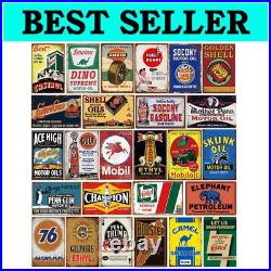 26 Nostalgic Reproduction Tin Signs Vintage Gas & Oil Advertising Wall Decor