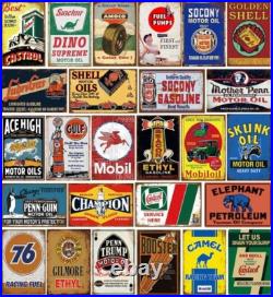 26 Nostalgic Reproduction Tin Signs Vintage Gas & Oil Advertising Wall Decor