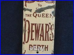 29849 Old Enamel Sign Vintage Shop Advert Metal Dewars Perth Whisky