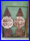 2_Antique_Bus_Stop_Metal_Police_School_Zone_Arrow_Sign_Vintage_Street_01_dizt