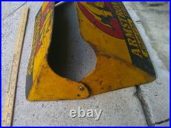#2 VINTAGE ARMSTRONG TIRES RHINO-FLEX Metal Sign