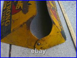 #2 VINTAGE ARMSTRONG TIRES RHINO-FLEX Metal Sign