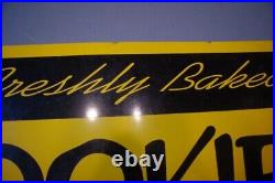 2' x 4' Freshly Baked Cookies & Doughnuts 2 for $1 Yellow Gold Metal Sign Bakery