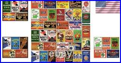 35 Vintage Tin Signs Collection for Garage, Bar & Man Cave 8x12 Inch