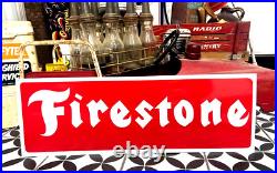 36 FIRESTONE VINTAGE style Hand Painted Metal SIGN TIRES CAR TRUCK AUTO OIL GAS 36 FIRESTONE VINTAGE style Hand Painted Metal SIGN TIRES CAR TRUCK AUTO OIL GAS