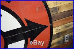 5' RARE Vintage 1950's A&W Root Beer Restaurant Soda Pop Gas Oil Metal Sign