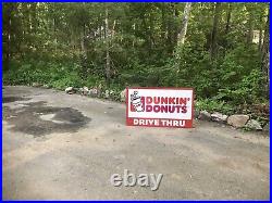 5' Vintage DUNKIN DONUTS Interstate Highway Road Street Sign Signage Decor Signs