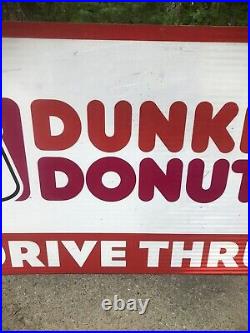 5' Vintage DUNKIN DONUTS Interstate Highway Road Street Sign Signage Decor Signs