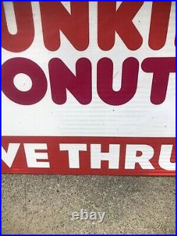 5' Vintage DUNKIN DONUTS Interstate Highway Road Street Sign Signage Decor Signs