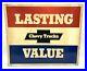 70_s_80_s_GM_Chevy_Trucks_Lasting_Value_Metal_Double_Sided_Dealer_Sign_Vintage_01_oybz