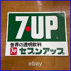 7up Vintage Metal Signboard Japanese Language Interior Design from Japan