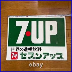 7up Vintage Metal Signboard Japanese Language Interior Design from Japan