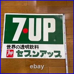 7up Vintage Metal Signboard Japanese Language Interior Design from Japan