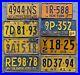 8_Old_Vintage_New_York_License_Plate_Sign_Lot_Decorator_Craft_1929_to_1974_01_ss
