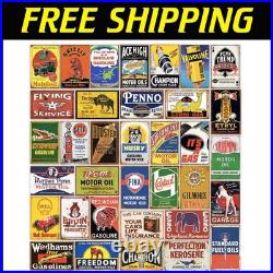 8x12 Inch Vintage Metal Signs Retro Gas Oil Collection for Timeless Decor