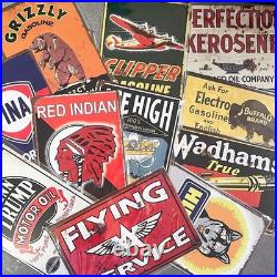 8x12 Inch Vintage Metal Signs Retro Gas Oil Collection for Timeless Decor