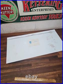 A113- vintage Harvey's Plumbing Original Advertising Metal Sign 24x12 OMAHA NE