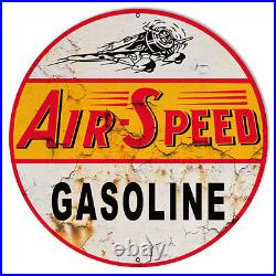 Air Speed Gasoline Reproduction Vintage Gas And Motor Oil Metal Sign RVG648-30
