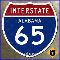 Alabama Interstate route 65 Mobile Montgomery Birmingham highway road sign 18x18