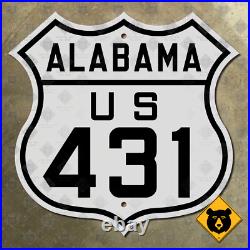 Alabama US Route 431 highway road sign shield Huntsville Dothan Gadsden 12x12 Alabama US Route 431 highway road sign shield Huntsville Dothan Gadsden 12x12
