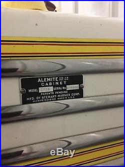 Alemite Equipment Shell Metal Vintage Mechanics and Oil Gas Dispenser Cabinets