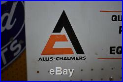 Allis-Chalmers Metal Pegboard Dealer Advertising Sign Display Vintage 22 x 16