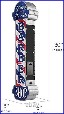 American Art Decor Barber Shop Vintage LED Marquee Sign Wall Decor for Man Cave