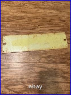 American Fence Co. Vintage Metal Address Plaque Rustic Industrial Sign