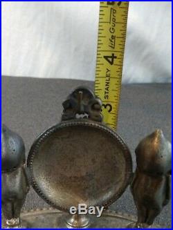 Antique Original Rose O'Neil Kewpie Figural Pocket Watch Holder Stand Signed