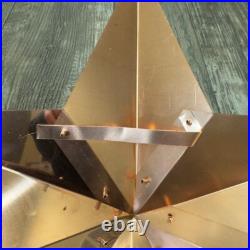 Antique Patina Painted Rustic Metal Barn Star, Wall Decor for Indoor & Outdoor